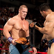 John Cena and David Otunga WWE Tag Team Champions X1