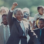 Nelson Mandela Released From Prison - 1990