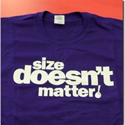 Size Doesn't Matter