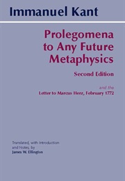 Prolegomena to Any Future Metaphysics (Immanuel Kant)