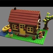 Lego Log Cabin