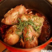 Quail in Red Wine Sauce