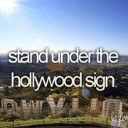 Stand Under the Hollywood Sign