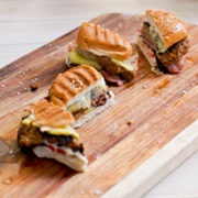 Ostrich Cheeseburger