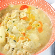 Pasta Cheese Soup With Potatoes (Ecuador)
