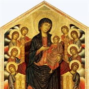 Cimabue: Santa Trinita Maestà (C. 1280-1290) Uffizi Gallery, Florence