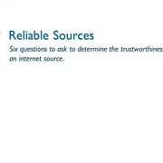 Identify a Credible Source
