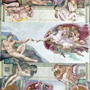 The Creation of Adam by Michelangelo, Sistine Chapel, Vatican City