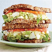 Tomato Feta Avocado Mushroom Sandwich