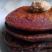 Purple Sweet Potato Pancakes