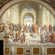 &quot;The School of Athens&quot; by Raphael in Vatican City