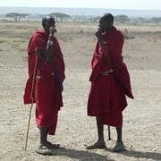 Visiting a Massai Village, Tansania