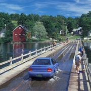 Sunset Lake Floating Bridge