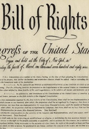 United States Bill of Rights (United States)