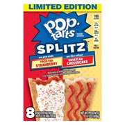 Pop-Tart Splitz Strawberry Drizzled Cheesecake
