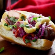 German Sausage Sandwich