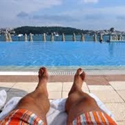 Lying by the Pool