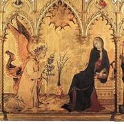 Simone Martini and Lippo Memmi - St. Ansanus Altarpiece (1333-1335) - Uffizi Gallery, Florence