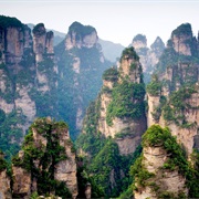 Cliff Pillars Mountain, China