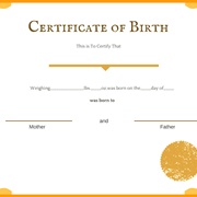 Birth Certificate
