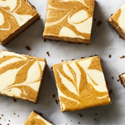 Marbled Pumpkin Cheesecake Bars