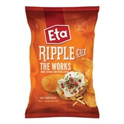 Eta Spuds Ripple Cut Potato Chips the Works