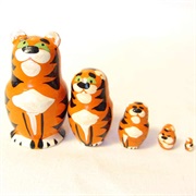 Tigers Nesting Dolls