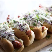 Sausage and Blue Cheese Slaw