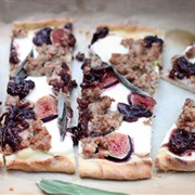 Sausage and Goat Cheese Pizza