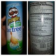 Fat Free Sour Cream and Onion Pringles