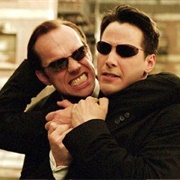 Neo and Agent Smith