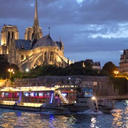 Night Cruise on the Seine River, Paris