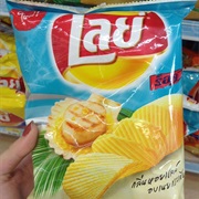 Butter Garlic Scallop Chips