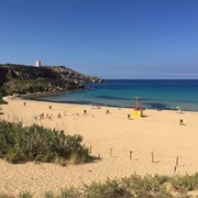 Golden Bay Beach, Malta