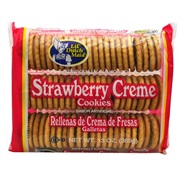 Strawberry Creme Sandwich Cookies
