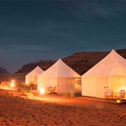 Glamping in Wadi Rum