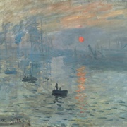 Claude Monet: Impression, Sunrise (1872) Musée Marmottan Monet, Paris