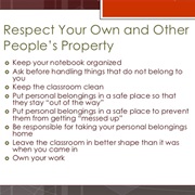 Respect Other People's Property