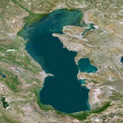 Largest Enclosed Body of Water - Caspian Sea, Europe &amp; Asia