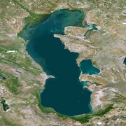 Largest Enclosed Body of Water - Caspian Sea, Europe & Asia