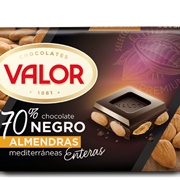 Valor 70% Dark Chocolate With Almonds