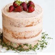 STRAWBERRY THYME CAKE
