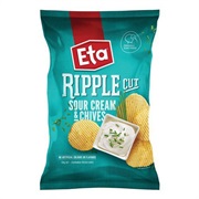 Eta Ripple Cut Potato Chips Sour Cream & Chives