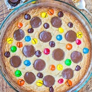 Triple Peanut Butter Cookie Pie