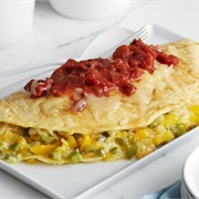 Salsa Cheddar Omelette