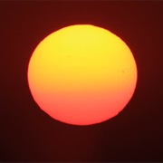 The Sun Is Orange/Red/Yellow