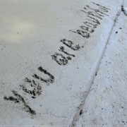 Write Something in Wet Cement