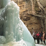 Go on the Maligne Canyon Night Ice Walk, AB
