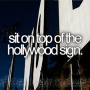 Sit on Top of the Hollywood Sign