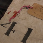 The Titanic Mortuary Bag at the Maritime Museum of the Atlantic, Halifax, Nova Scotia